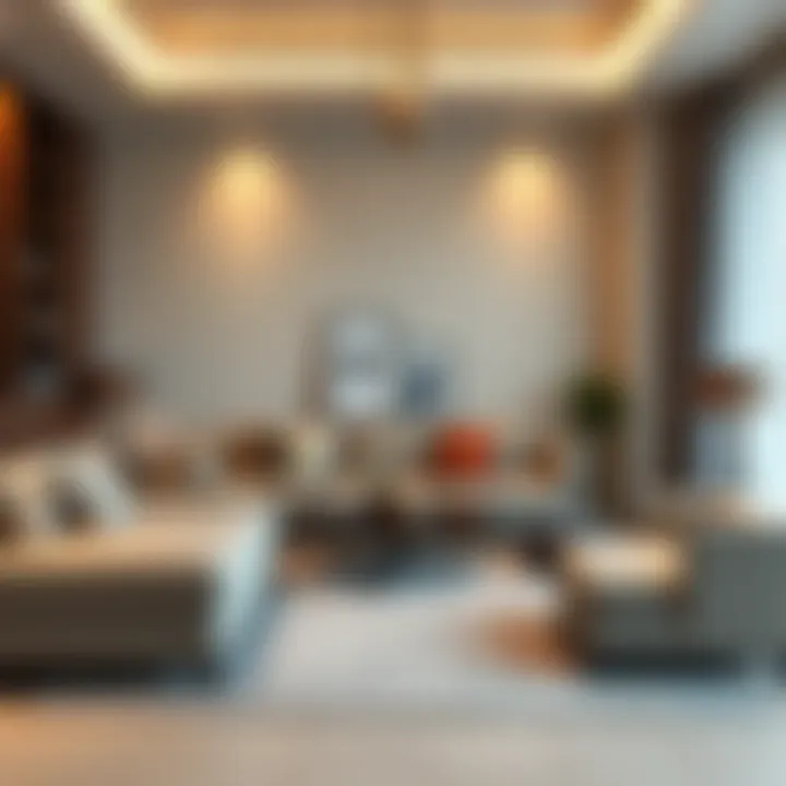 Ideal Family Room Setup in Karama A cozy room setup ideal for families