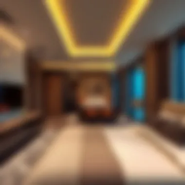 Modern amenities in a stylish room within Bur Dubai
