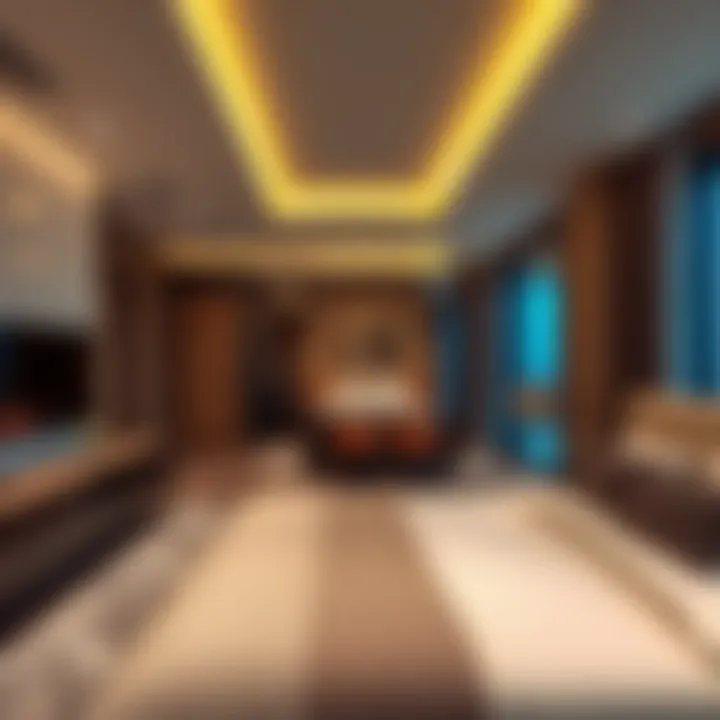 Modern amenities in a stylish room within Bur Dubai