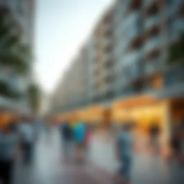 Vibrant community atmosphere in Dubai Marina