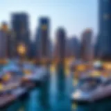 Stunning waterfront view of Dubai Marina