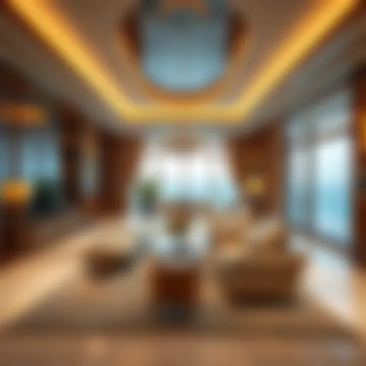Luxurious interior design of a Royal Atlantis suite