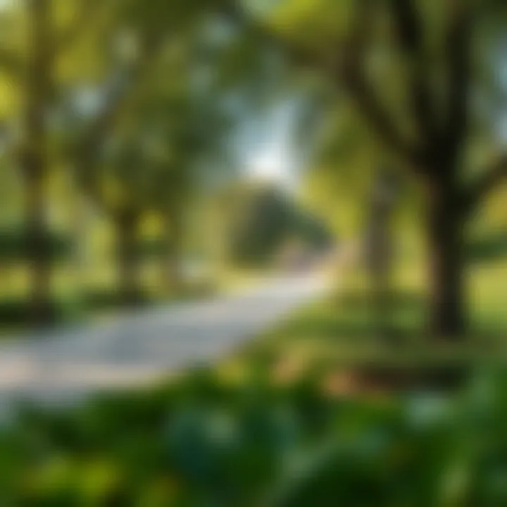 Lush green parks in منطقة الروية providing recreational spaces