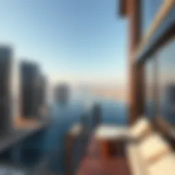 Breathtaking view of Dubai's coastline and skyline