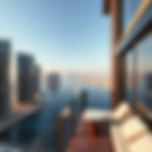 Breathtaking view of Dubai's coastline and skyline