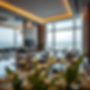 Luxurious sea view apartment interior showcasing contemporary design