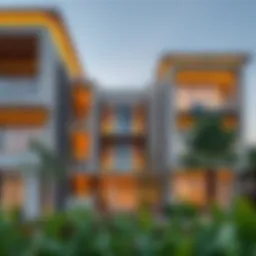 Modern architectural design of Serena Residence