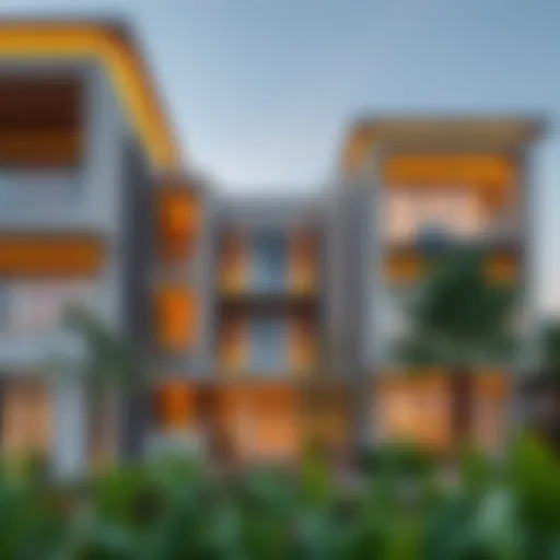 Modern architectural design of Serena Residence
