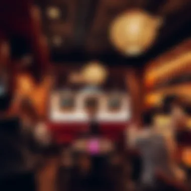 A cozy shisha cafe ambiance showcasing patrons enjoying their experience