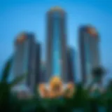 Stunning view of Silver Tower showcasing its architectural design