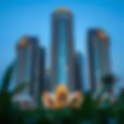 Stunning view of Silver Tower showcasing its architectural design