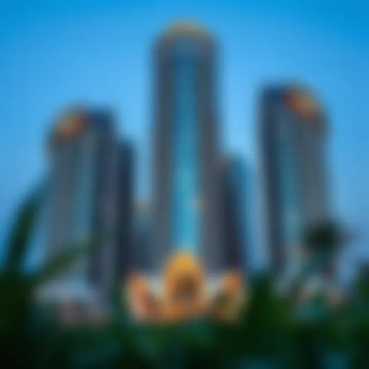 Stunning view of Silver Tower showcasing its architectural design