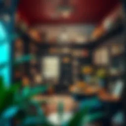 A vibrant small shop interior showcasing local artisan products