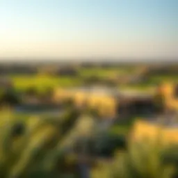 Stunning landscape view of Springs Meadows in Dubai