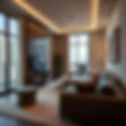 Stunning studio apartment interior in Bur Dubai