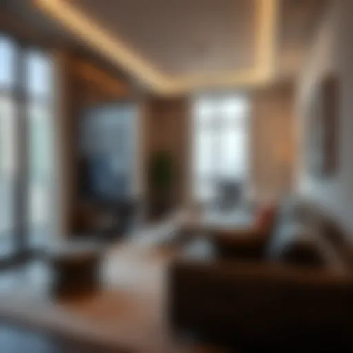 Stunning studio apartment interior in Bur Dubai