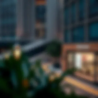 View of Burjuman Metro area highlighting accessibility