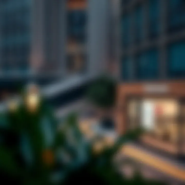 View of Burjuman Metro area highlighting accessibility