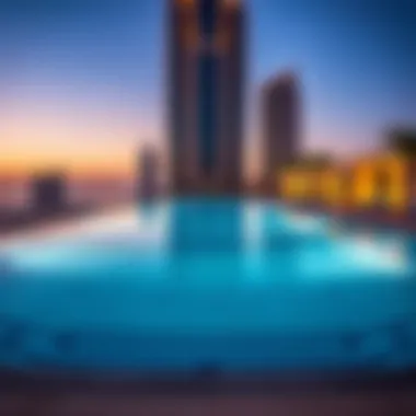 Infinity pool overlooking Jumeirah Beach