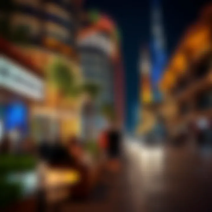 Vibrant nightlife scene in Jumeirah Beach Residence