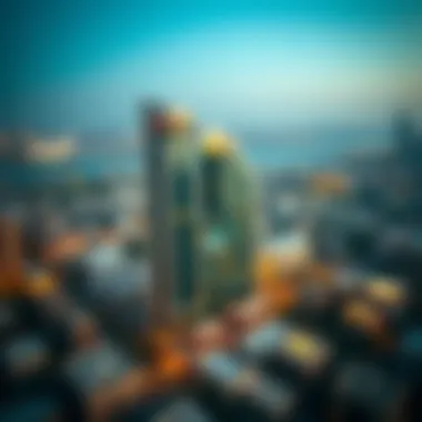 Al Owais Building: A Landmark in the Heart of Deira Aerial view of Deira highlighting the building's location