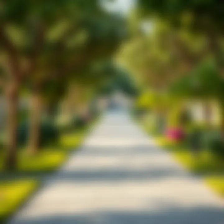 Lush green spaces in the Azalea Masaar neighborhood