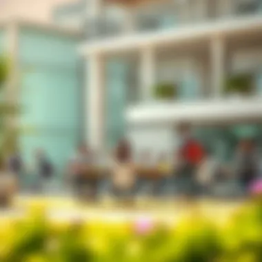 Extracurricular Activities in a Vibrant Setting Students engaging in extracurricular activities in a vibrant environment