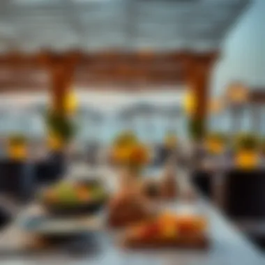 Gourmet dining experience at a UAE resort