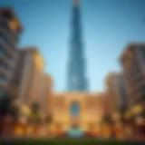 Stunning architectural view of the Blue Tower