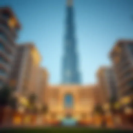 Stunning architectural view of the Blue Tower