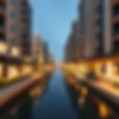 Modern architecture along the canal illustrating investment potential