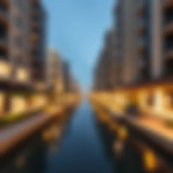 Modern architecture along the canal illustrating investment potential