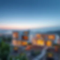 Scenic view of الكومودور الشارقة showcasing modern architecture