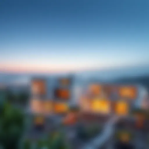 Scenic view of الكومودور الشارقة showcasing modern architecture