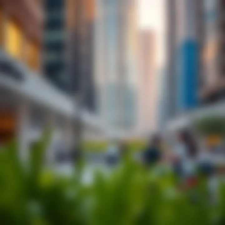 Community engagement in public spaces within Dubai's urban core