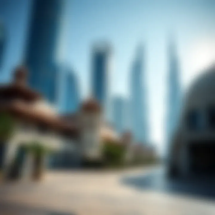 Cultural landmarks intertwining with modern architecture