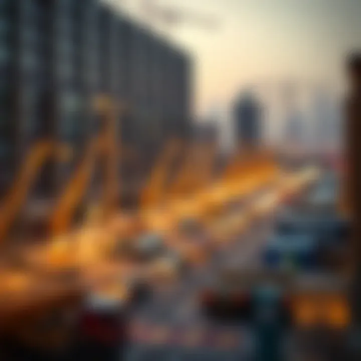 Investment opportunities in the Dubai Industrial Area illustrated with graphs and charts