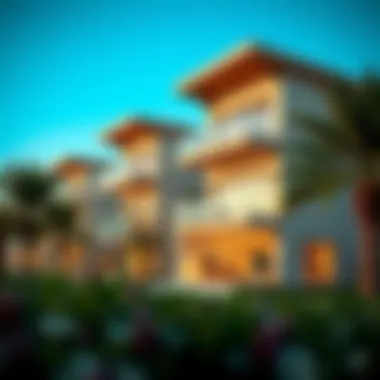 Conceptual design renderings of luxury residences within Dubailand