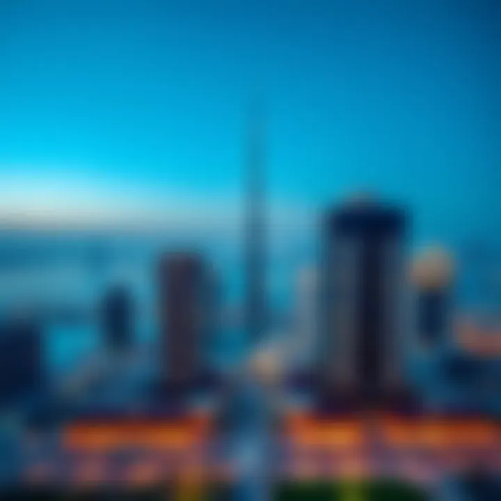 A panoramic view of Park Vista integrated into the Dubai skyline