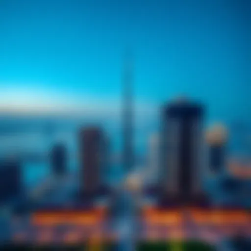 Panoramic View of Park Vista and Dubai Skyline A panoramic view of Park Vista integrated into the Dubai skyline