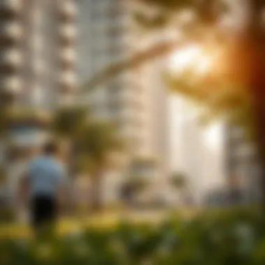 Residents enjoying green space at Park Vista