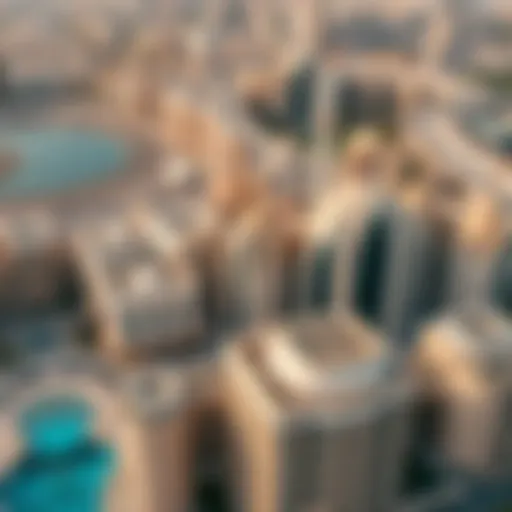 Aerial view of شويفات العين showcasing its unique architectural designs