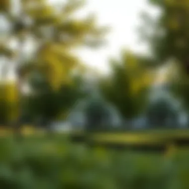 Green Spaces in شويفات العين A serene park in شويفات العين representing the quality of life in the area