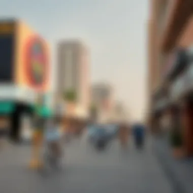 Commercial opportunities in Nad Al Hammar with bustling activity