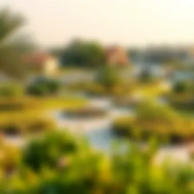 Community and Green Spaces in Nad Al Hammar Green spaces and community areas in Nad Al Hammar