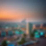 A panoramic view of Nad Al Hammar showcasing modern developments