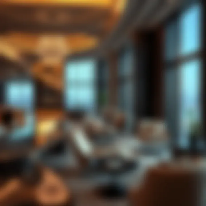 Interior shot highlighting luxurious amenities within the Millennium Tower