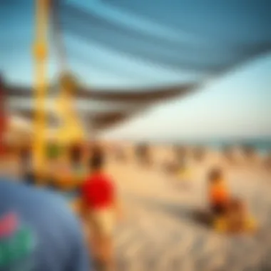 Vibrant community activities and events at the beach
