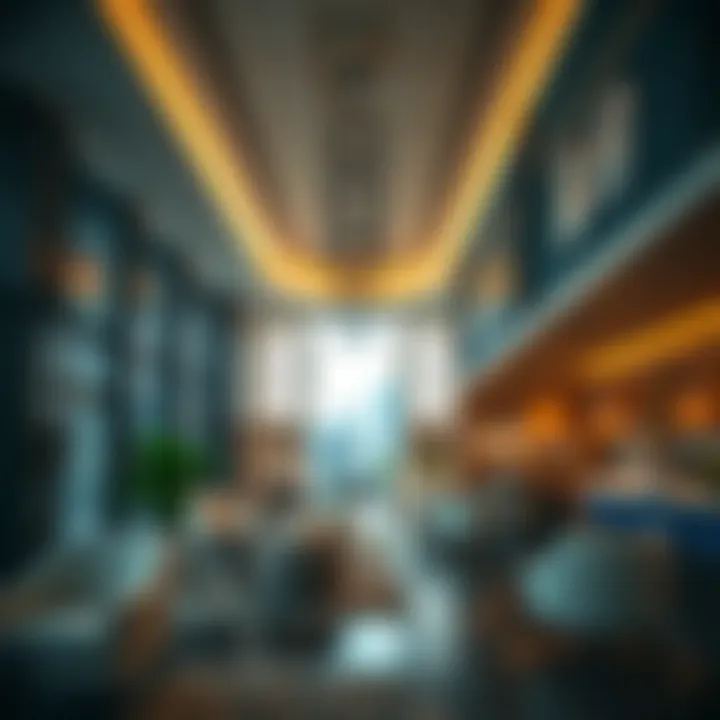 Interior design elements reflecting modern aesthetics in the Sama Building