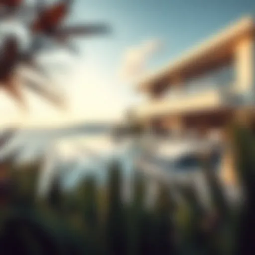 Stunning exterior view of Seascape Villa showcasing its modern architectural design